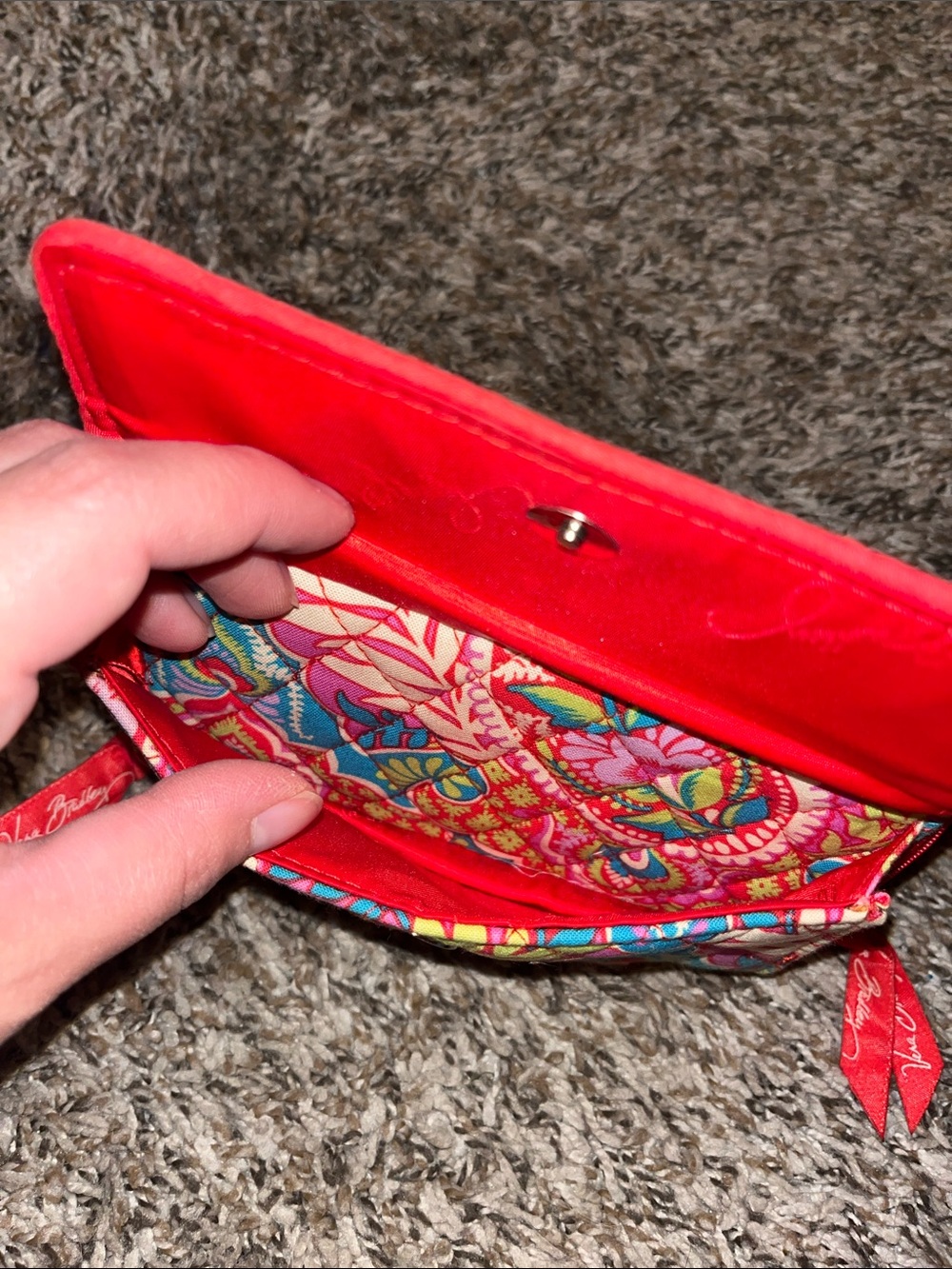 Vibrant Paisley Vera Bradley Women’s Wallet - Picture 2 of 5